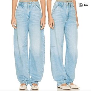 Nwt MOTHER Denim The Kegger Utility Barrel Jean Size 27